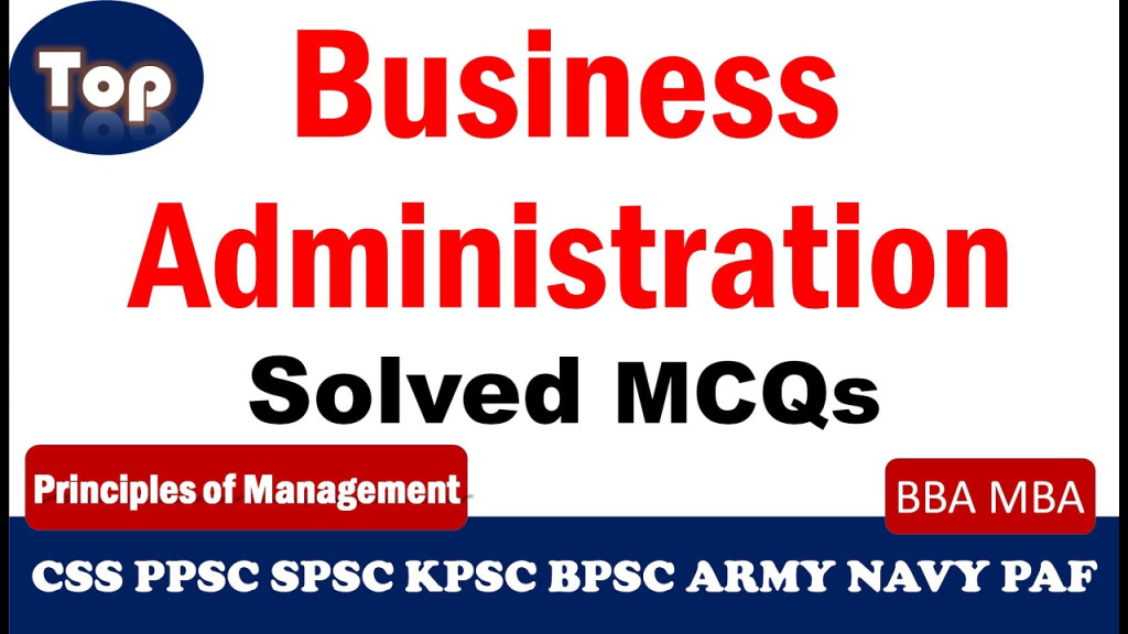 Bussiness administration solved Mcqs