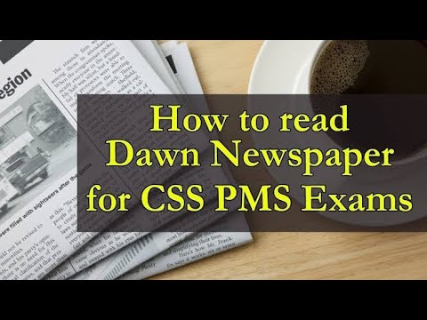 How to read newspaper in CSS/PMS